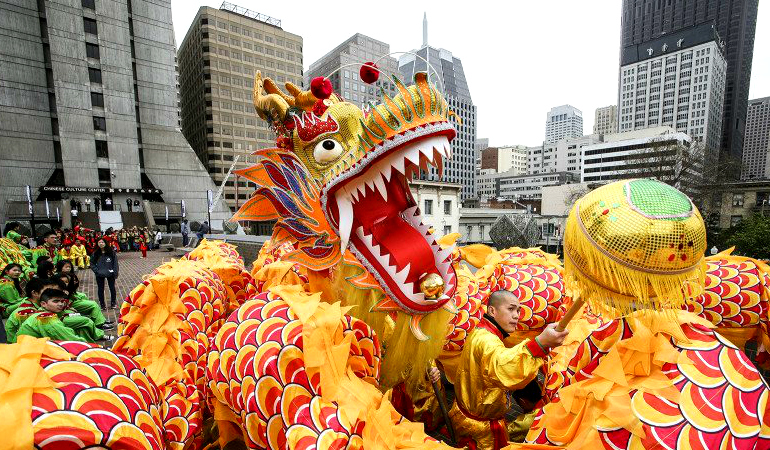 Chinese New Year Retail Display, Chinese Dragon