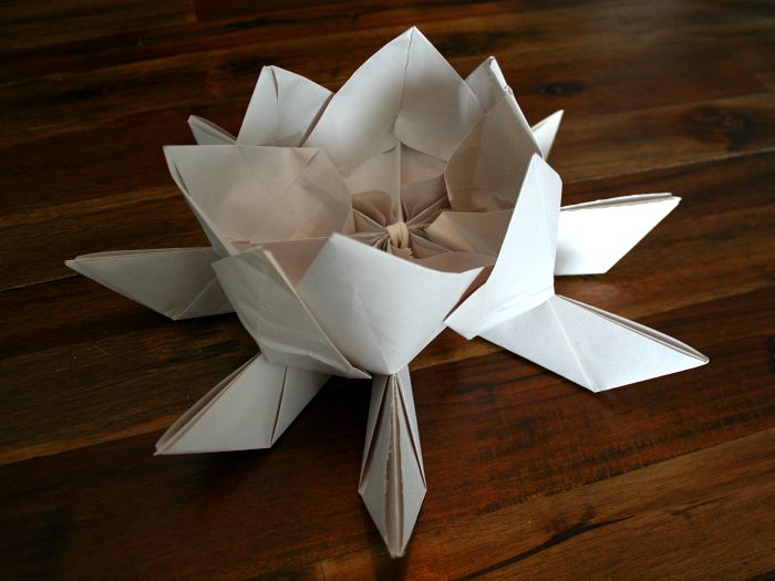 How to Make a Floating Lotus Flower Paper Lantern