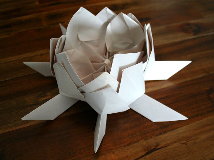 How to Make a Floating Lotus Flower Paper Lantern