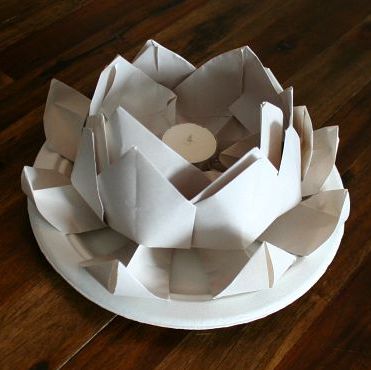 How to Make a Floating Lotus Flower Paper Lantern