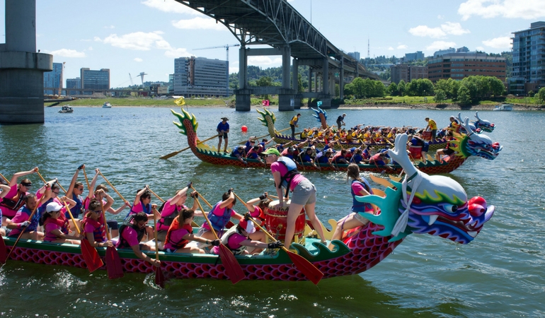 Dragon Boat Racing  Chinese American Family